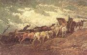 Honore Daumier Pferdezug USA oil painting artist